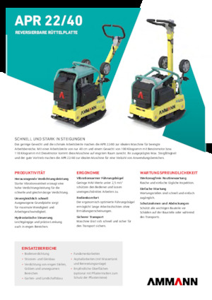 Kétirányú vibrolapok Ammann APR 2240