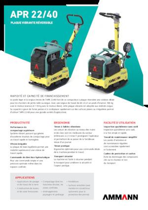 Kétirányú vibrolapok Ammann APR 2240