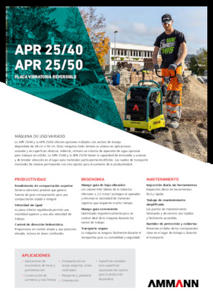 Kétirányú vibrolapok Ammann APR 2550