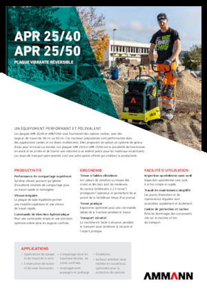 Kétirányú vibrolapok Ammann APR 2550