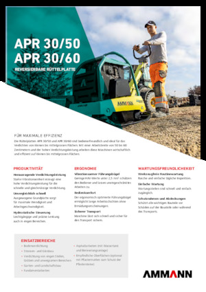 Kétirányú vibrolapok Ammann APR 3060
