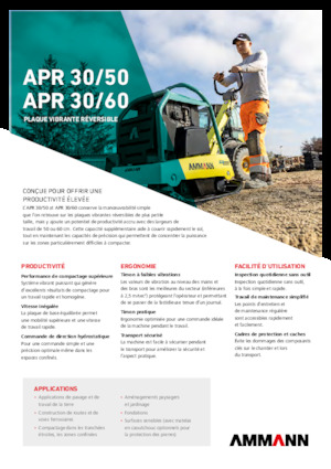 Kétirányú vibrolapok Ammann APR 3060