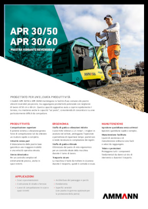 Kétirányú vibrolapok Ammann APR 3060