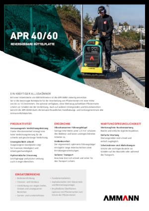 Kétirányú vibrolapok Ammann APR 4060