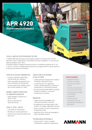 Kétirányú vibrolapok Ammann APR 4920