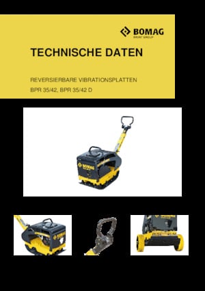 Kétirányú vibrolapok Bomag BPR 35/42