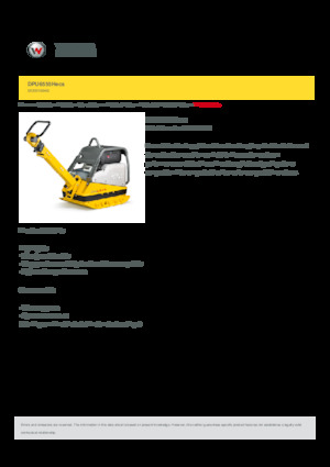 Kétirányú vibrolapok Wacker Neuson DPU6555Hecs 