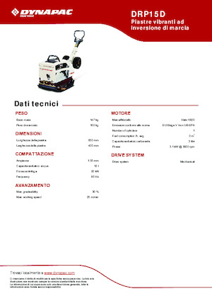 Kétirányú vibrolapok Dynapac DRP15D 