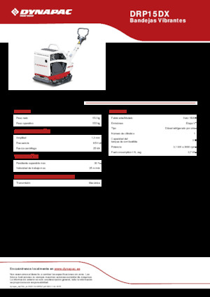 Kétirányú vibrolapok Dynapac DRP15DX