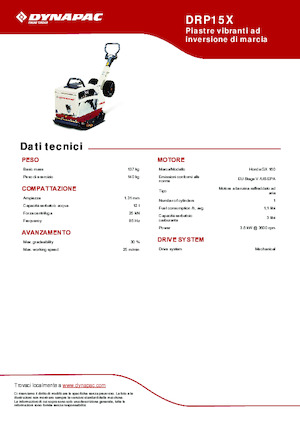 Kétirányú vibrolapok Dynapac DRP15X