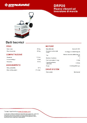 Kétirányú vibrolapok Dynapac DRP20