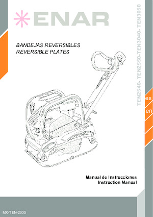 Kétirányú vibrolapok Enar TEN 3040DH