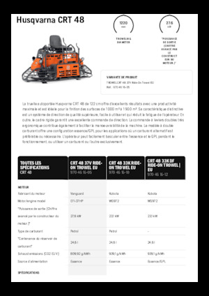 Kezelőüléses duplarotoros simtógépek Husqvarna CRT 48