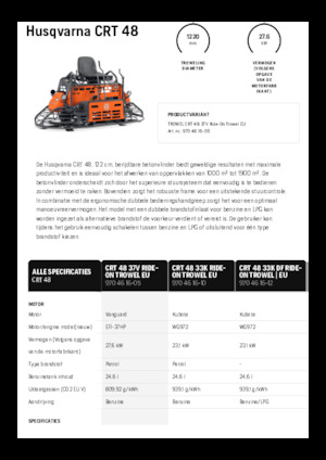 Kezelőüléses duplarotoros simtógépek Husqvarna CRT 48