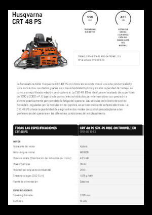 Kezelőüléses duplarotoros simtógépek Husqvarna CRT 48 PS