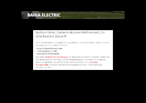 Fűnyíró és kertitraktorok Etesia BAHIA ELECTRIC