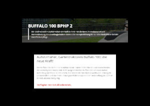 Fűnyíró és kertitraktorok Etesia BUFFALO 100 BPHP2