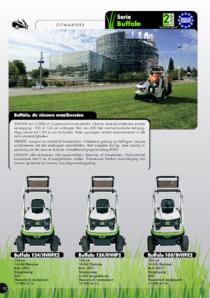 Fűnyíró és kertitraktorok Etesia BUFFALO 124 HVHP2