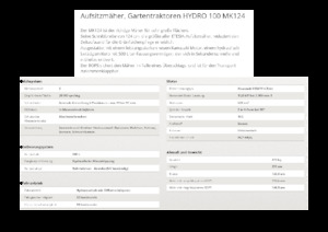 Fűnyíró és kertitraktorok Etesia HYDRO 100 MK124