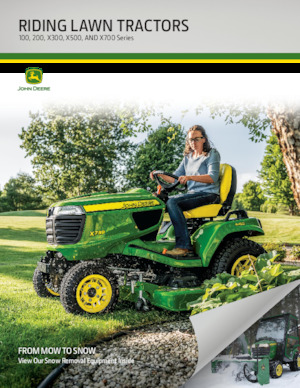 Fűnyíró és kertitraktorok John Deere X370