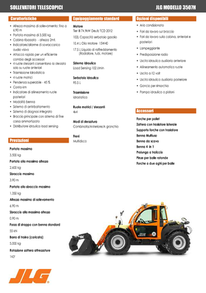 Teleszkópos rakodók JLG 3507 H