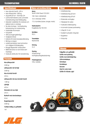 Teleszkópos rakodók JLG 3507 H