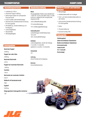 Teleszkópos rakodók JLG 3508 PS