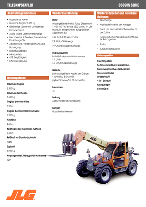 Teleszkópos rakodók JLG 3509 PS