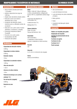 Teleszkópos rakodók JLG 3512 PS