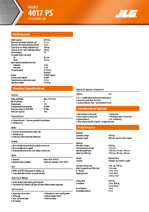 Teleszkópos rakodók JLG 4017 PS