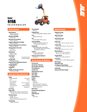 Teleszkópos rakodók JLG 619 A