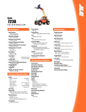 Teleszkópos rakodók JLG 723 A