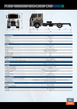 Merevvázak Ford 1833 crew cab