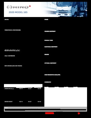 Merevvázak Hino 2020 HINO 165 4x2