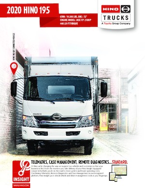 Merevvázak Hino 2020 HINO 195 4x2