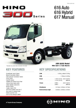 Merevvázak Hino 300 617 4x2