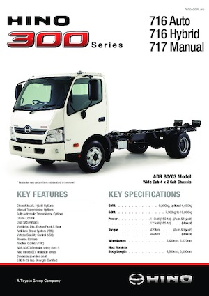 Merevvázak Hino 300 716 4x2