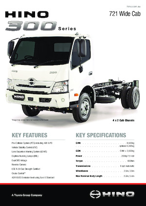 Merevvázak Hino 300 721 WIDE