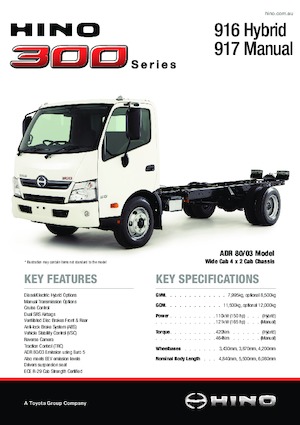 Merevvázak Hino 300 917 4x2