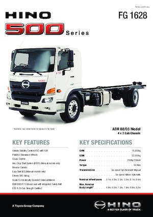Merevvázak Hino 500 FG 1628 4x2