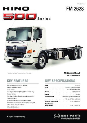 Merevvázak Hino 500 FM 2628 6x4