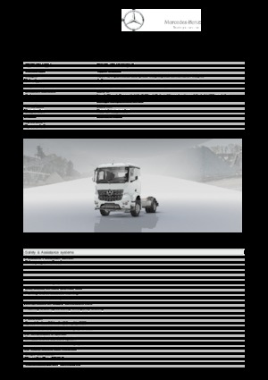 Merevvázak Mercedes-Benz Arocs 1843 LK 4x2