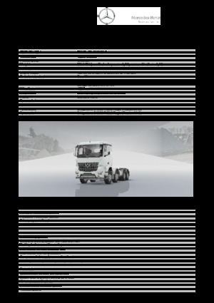 Merevvázak Mercedes-Benz Arocs 4158 K 8x4