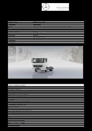 Merevvázak Mercedes-Benz Atego 821 L 4x2