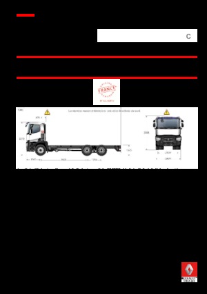 Merevvázak Renault C 480 8X4*4 R TRIDEM
