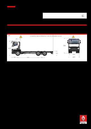 Merevvázak Renault C 520 8X4*4 R TRIDEM