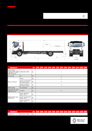 Merevvázak Renault C CAB2300 460 4X2 R E6