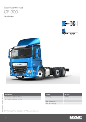 Merevvázak DAF CF 300 FAG