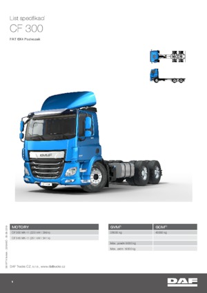 Merevvázak DAF CF 340 FAT SLEEPER CAB