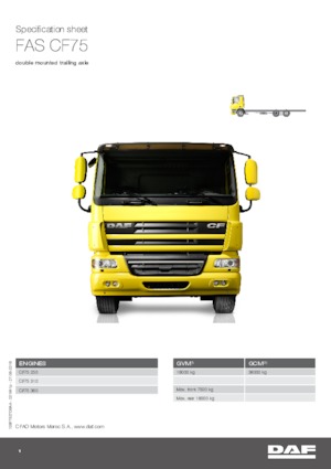 Merevvázak DAF CF 75.250 FAS SC